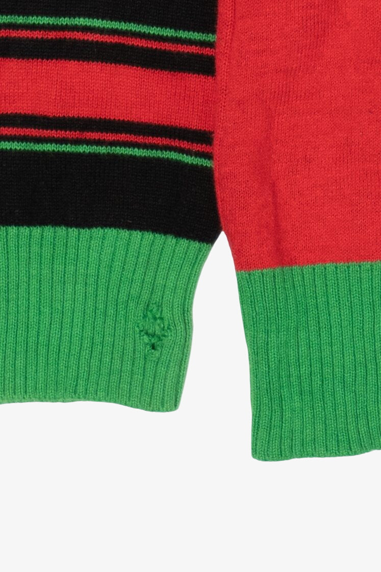 Red "Felt Festive Might Delete Later" Reindeer Ugly Christmas Pullover (2020s)