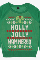 Green "Holy Jolly Hammered" Ugly Christmas Pullover (2010s)
