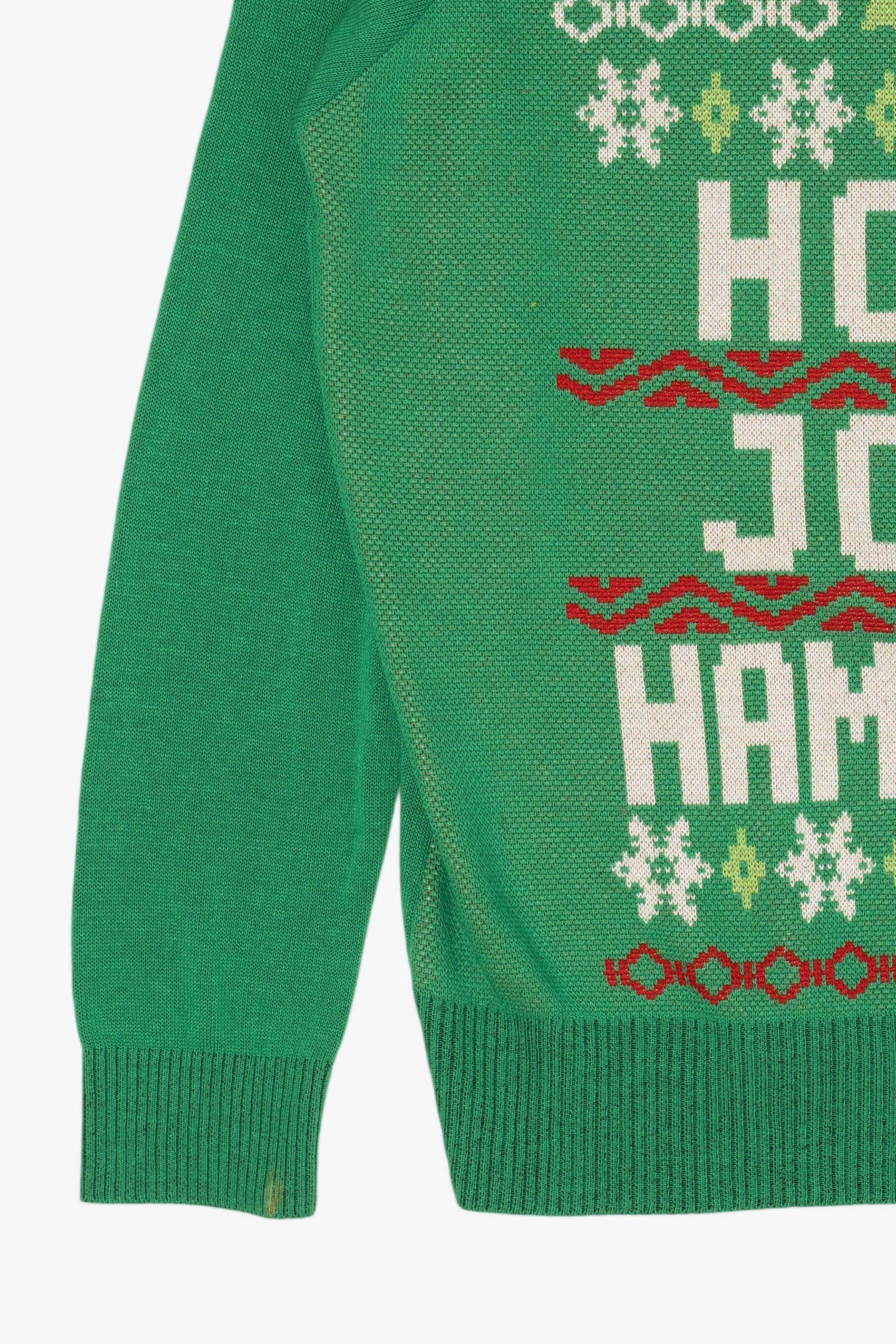 Green "Holy Jolly Hammered" Ugly Christmas Pullover (2010s)