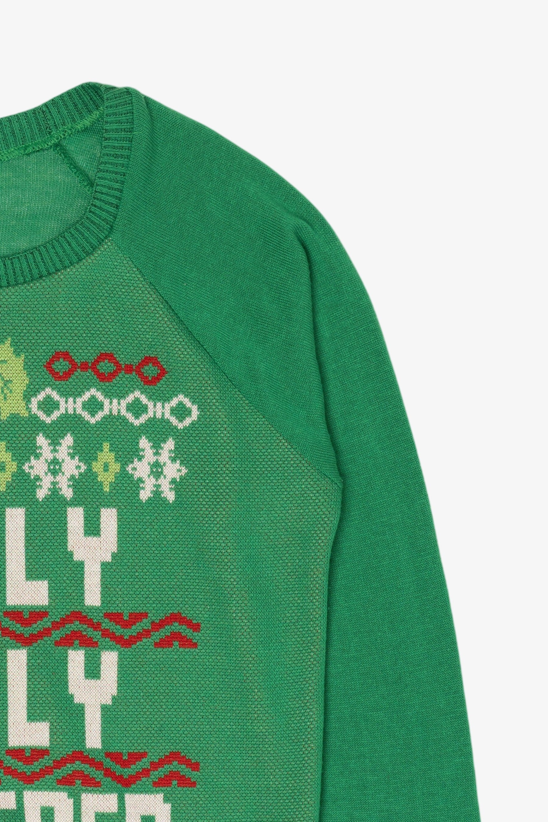 Green "Holy Jolly Hammered" Ugly Christmas Pullover (2010s)