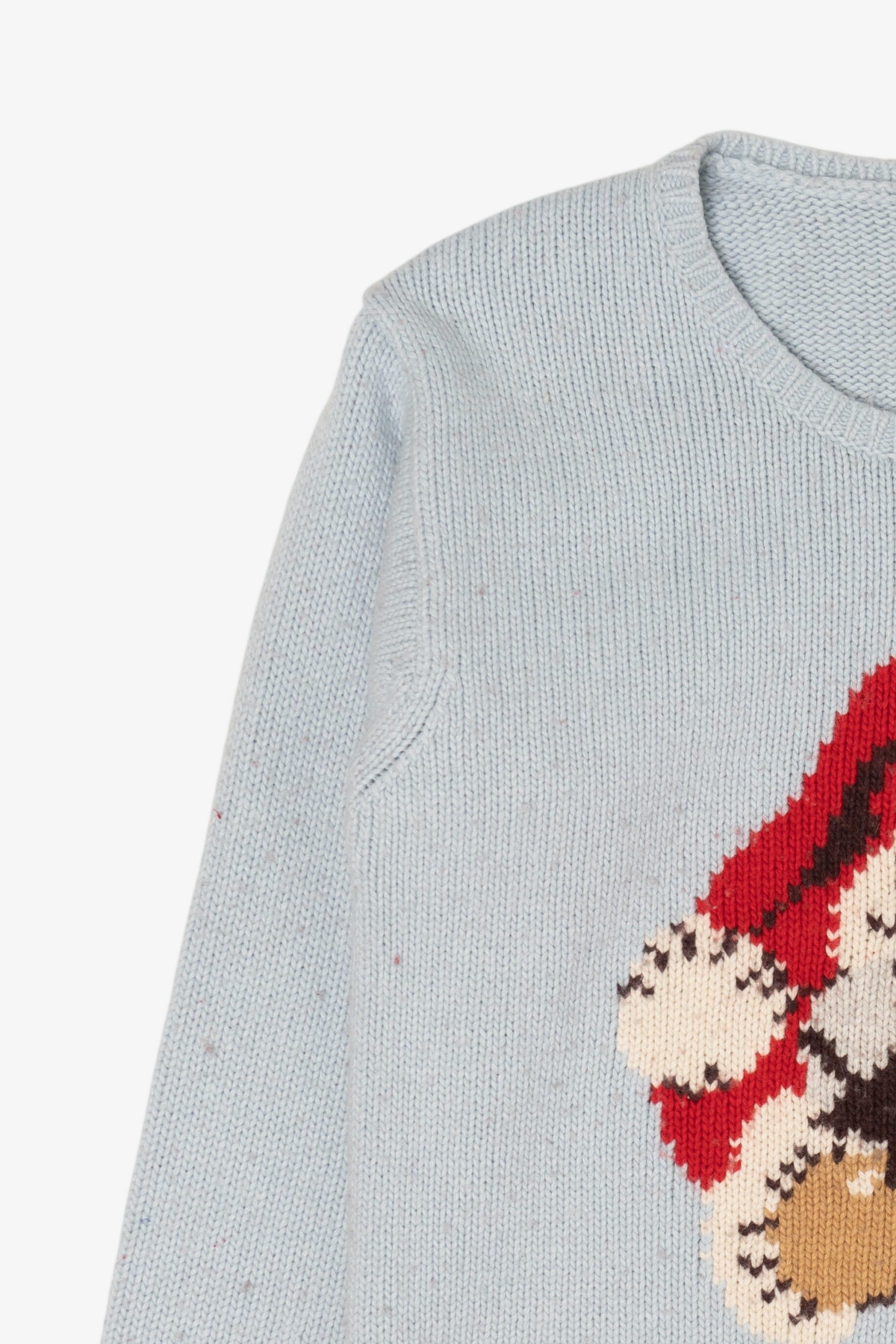 Light Blue Cath Kidston Santa Ugly Christmas Pullover (2010s)