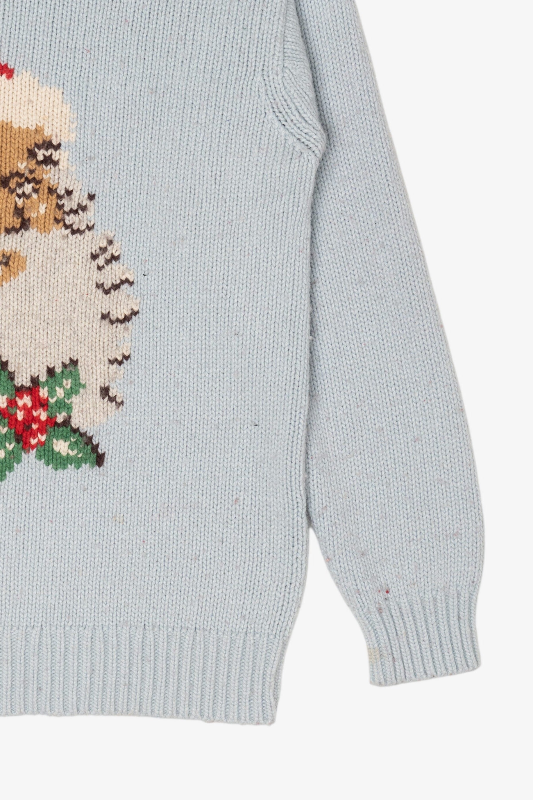 Light Blue Cath Kidston Santa Ugly Christmas Pullover (2010s)