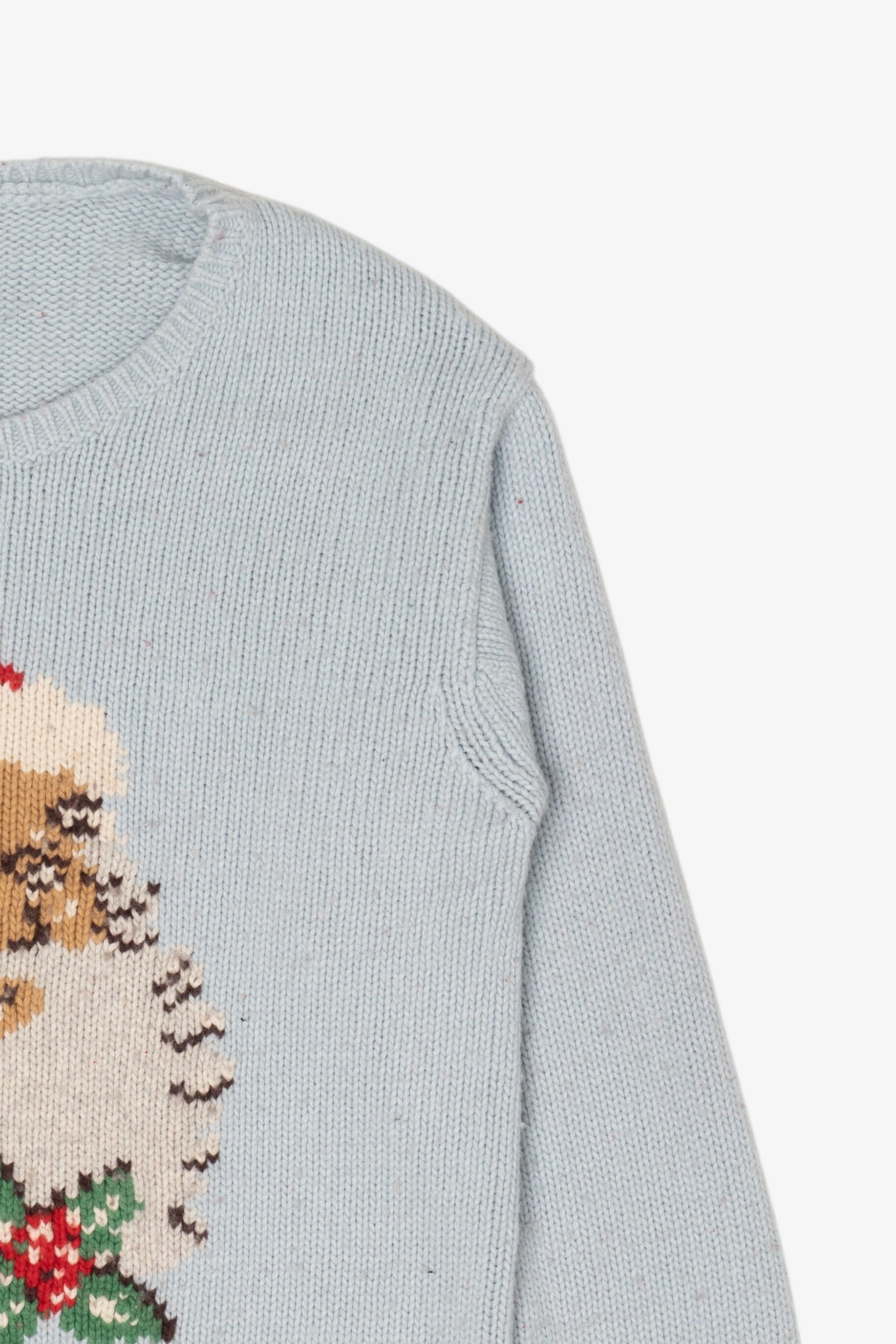 Light Blue Cath Kidston Santa Ugly Christmas Pullover (2010s)
