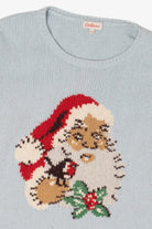 Light Blue Cath Kidston Santa Ugly Christmas Pullover (2010s)
