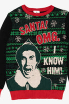 Elf "Santa! OMG. I Know Him!" Ugly Christmas Pullover (2010s)