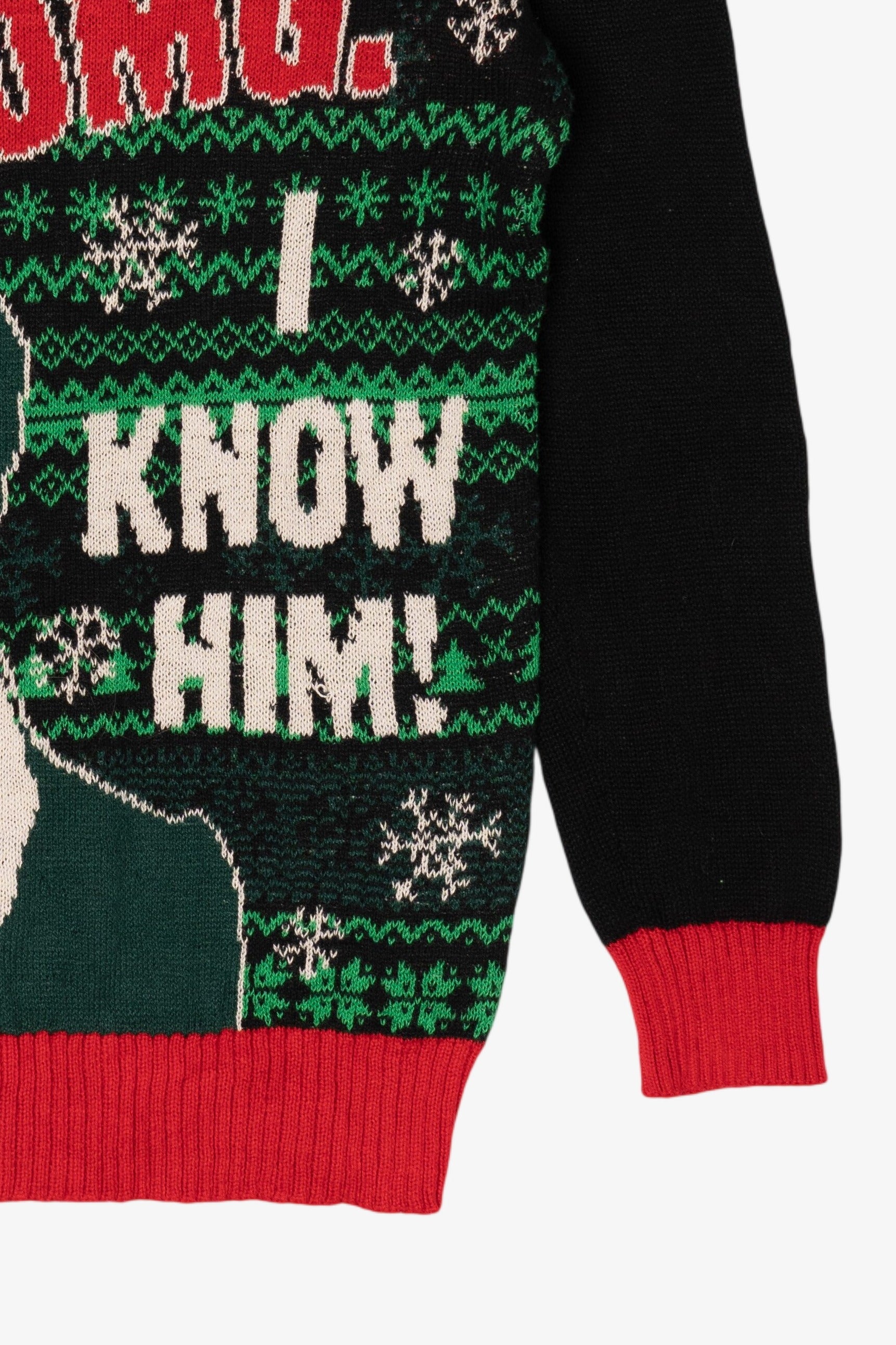 Elf "Santa! OMG. I Know Him!" Ugly Christmas Pullover (2010s)