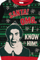 Elf "Santa! OMG. I Know Him!" Ugly Christmas Pullover (2010s)