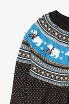 Blue Fair Isle Polar Bears Ugly Christmas Pullover (2010s)