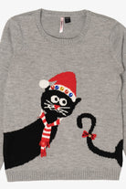 Gray Love By Design Cats Ugly Christmas Pullover (2010s)