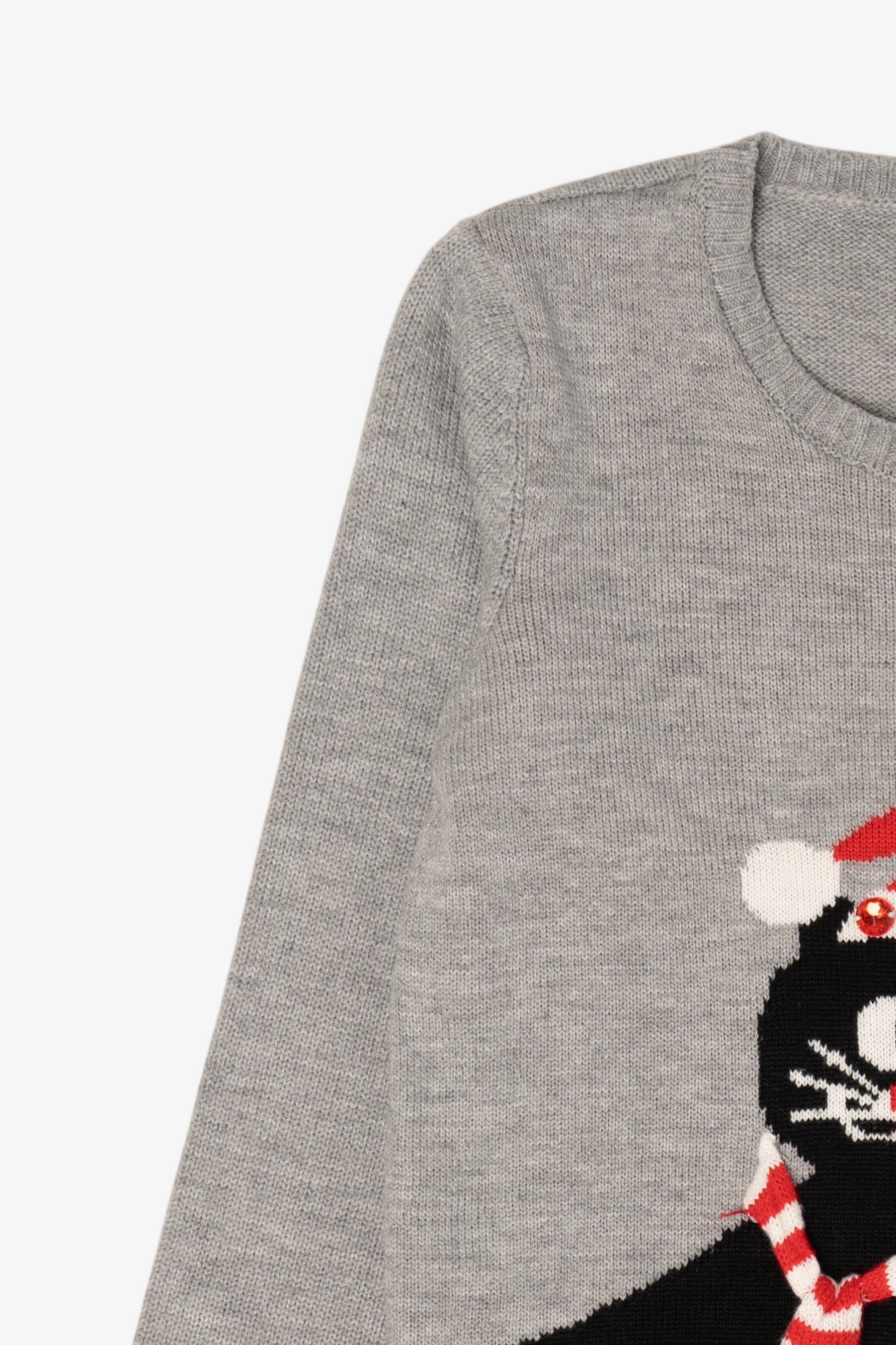 Gray Love By Design Cats Ugly Christmas Pullover (2010s)