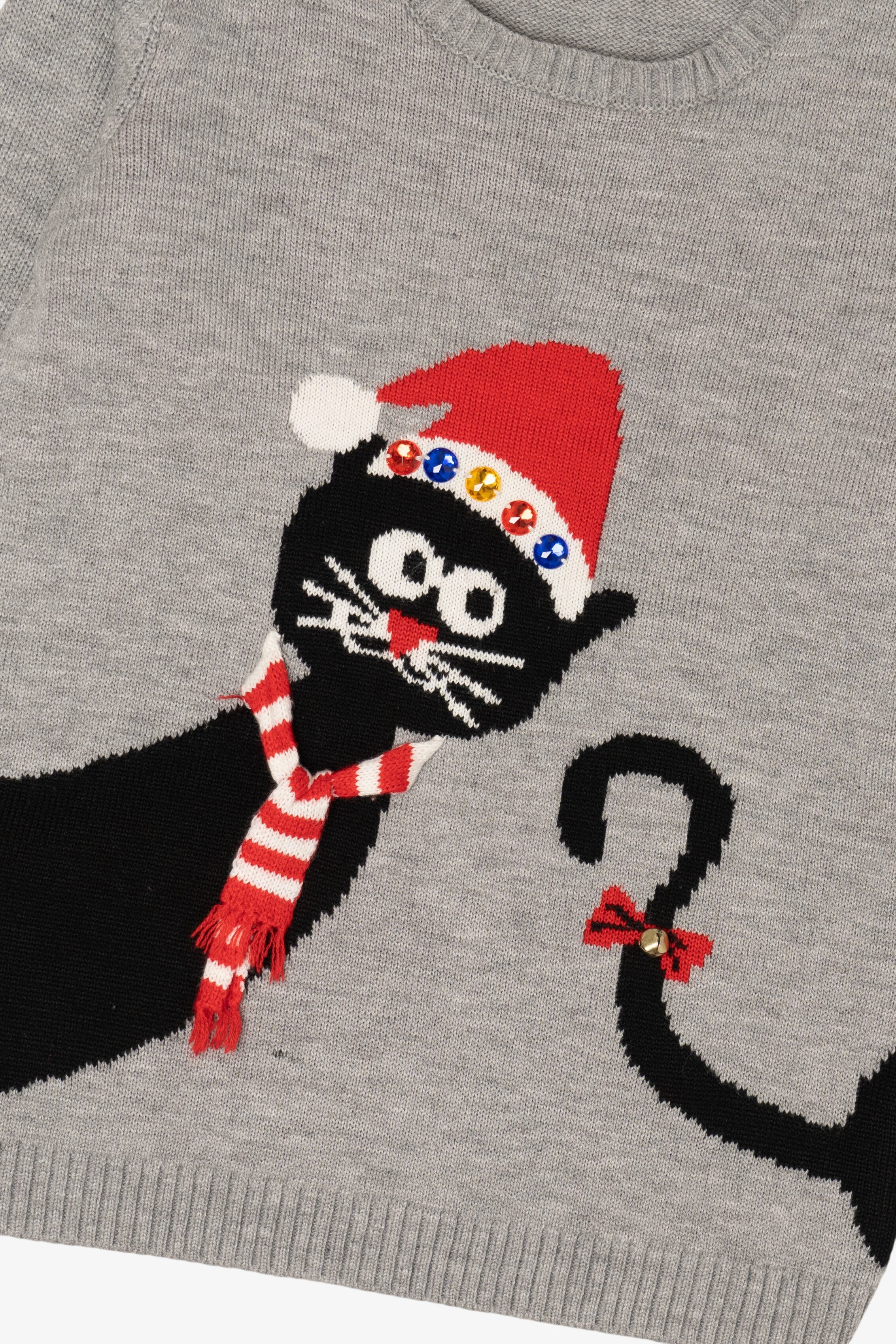Gray Love By Design Cats Ugly Christmas Pullover (2010s)