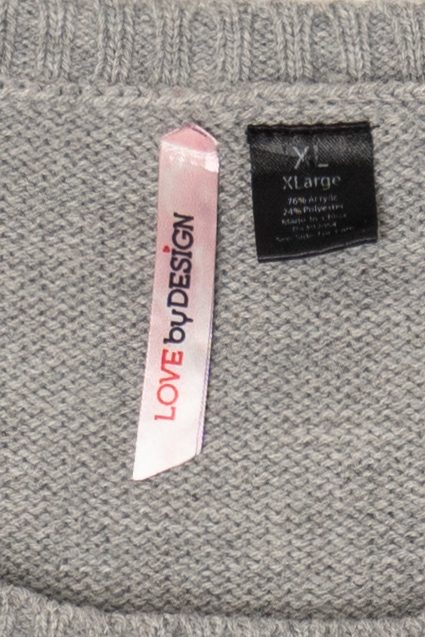 Gray Love By Design Cats Ugly Christmas Pullover (2010s)