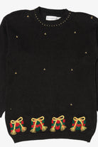 Vintage Black Eagle's Eye Presents Ugly Christmas Pullover (1990s)