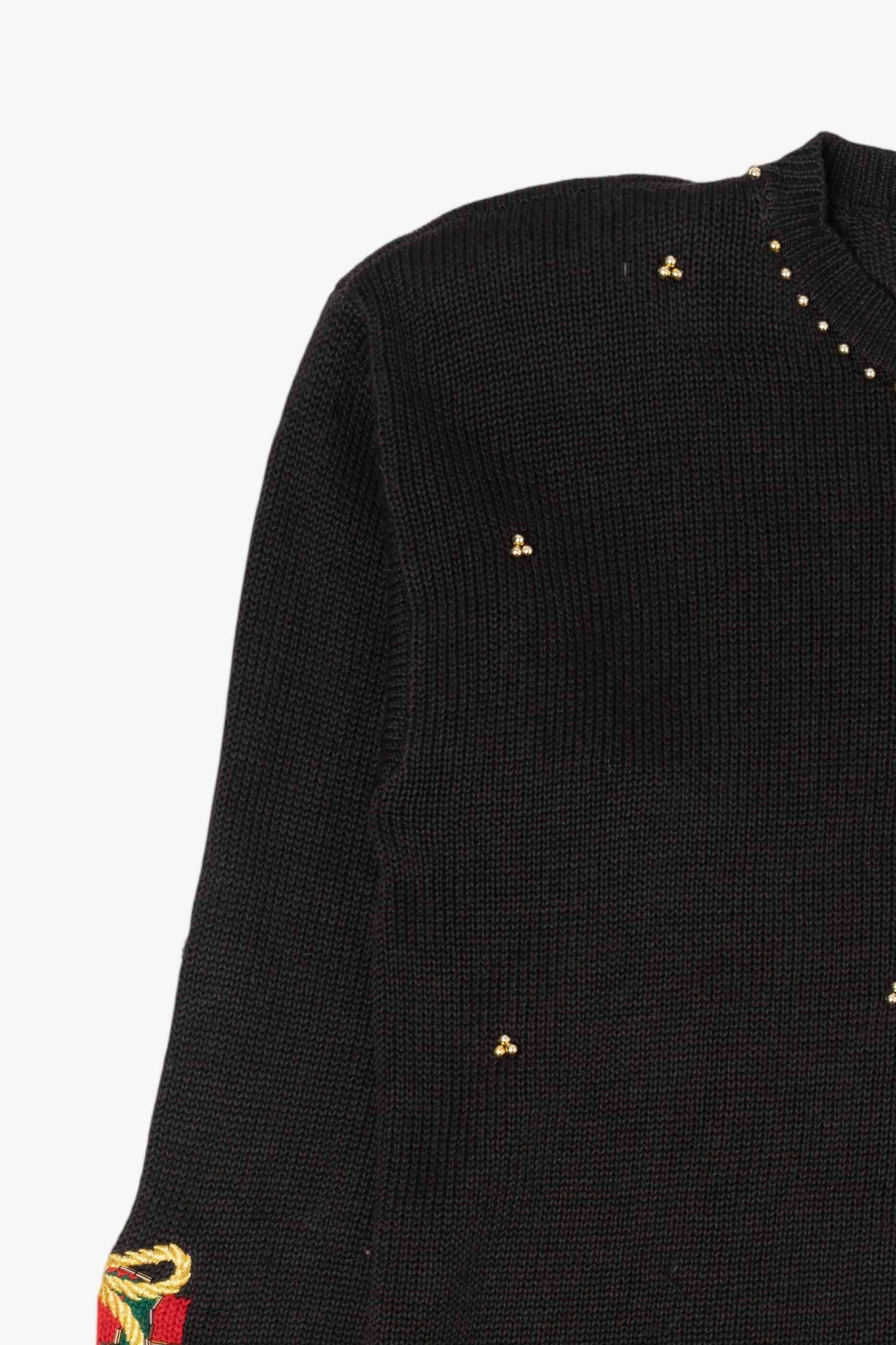 Vintage Black Eagle's Eye Presents Ugly Christmas Pullover (1990s)
