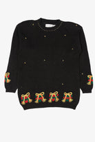 Vintage Black Eagle's Eye Presents Ugly Christmas Pullover (1990s)