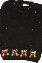 Vintage Black Eagle's Eye Presents Ugly Christmas Pullover (1990s)