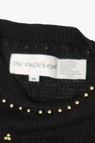 Vintage Black Eagle's Eye Presents Ugly Christmas Pullover (1990s)
