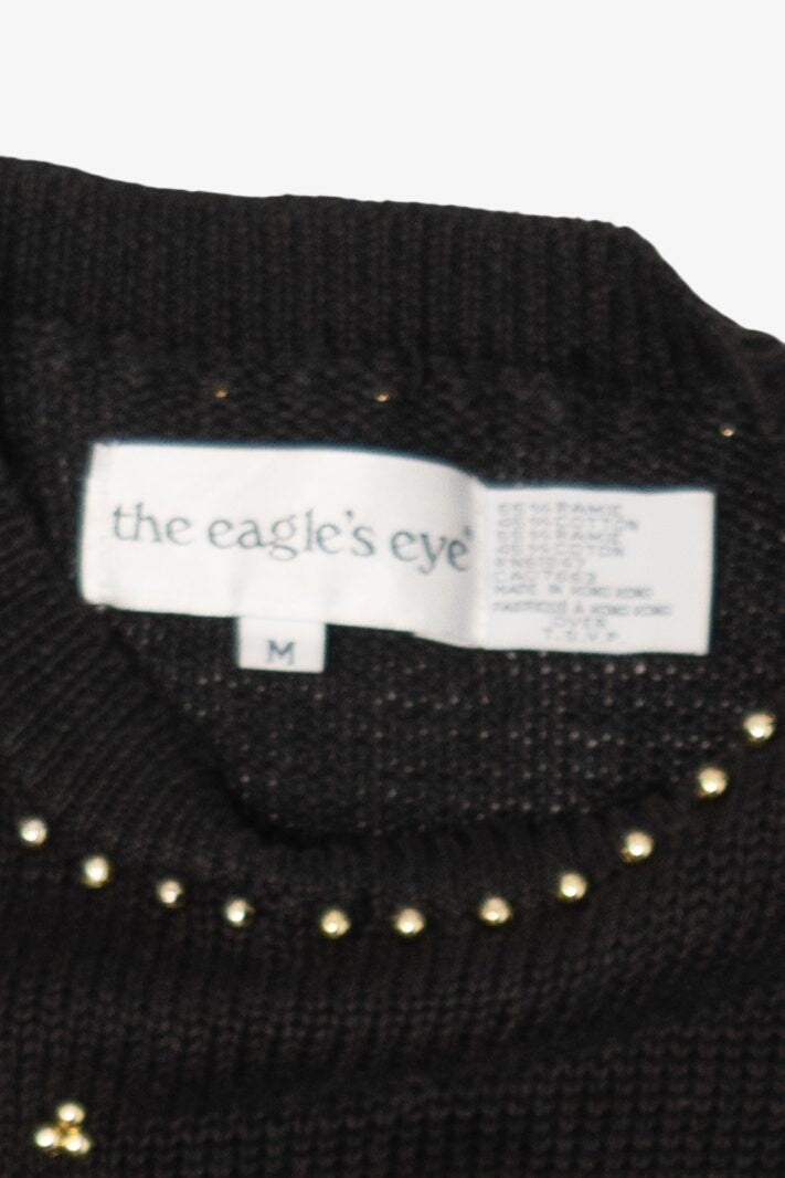 Vintage Black Eagle's Eye Presents Ugly Christmas Pullover (1990s)