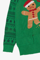 Green "Oh Snap!" Gingerbread Ugly Christmas Pullover (2010s)