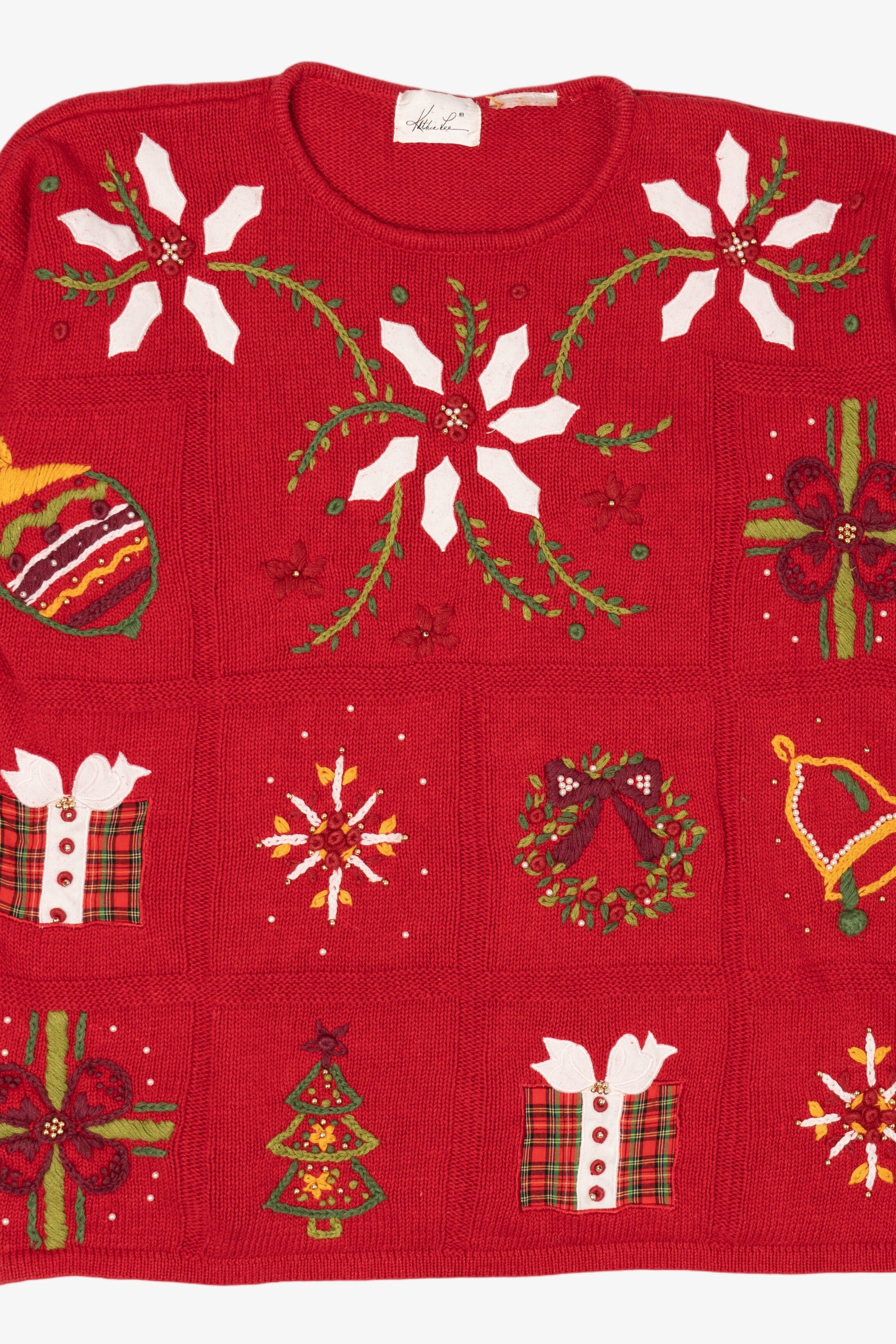 Vintage Red Kathie Lee Ugly Christmas Pullover (1990s)