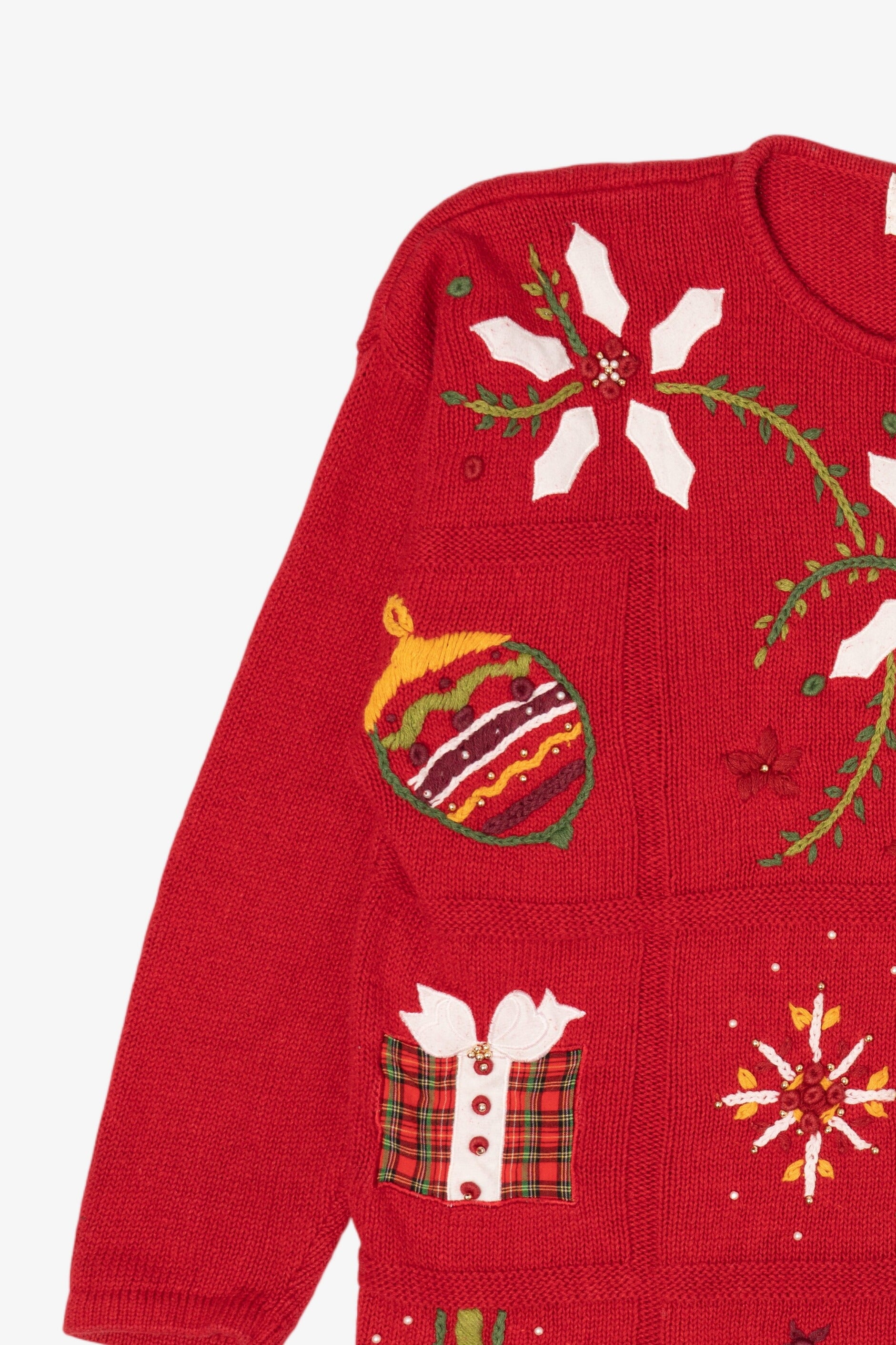 Vintage Red Kathie Lee Ugly Christmas Pullover (1990s)