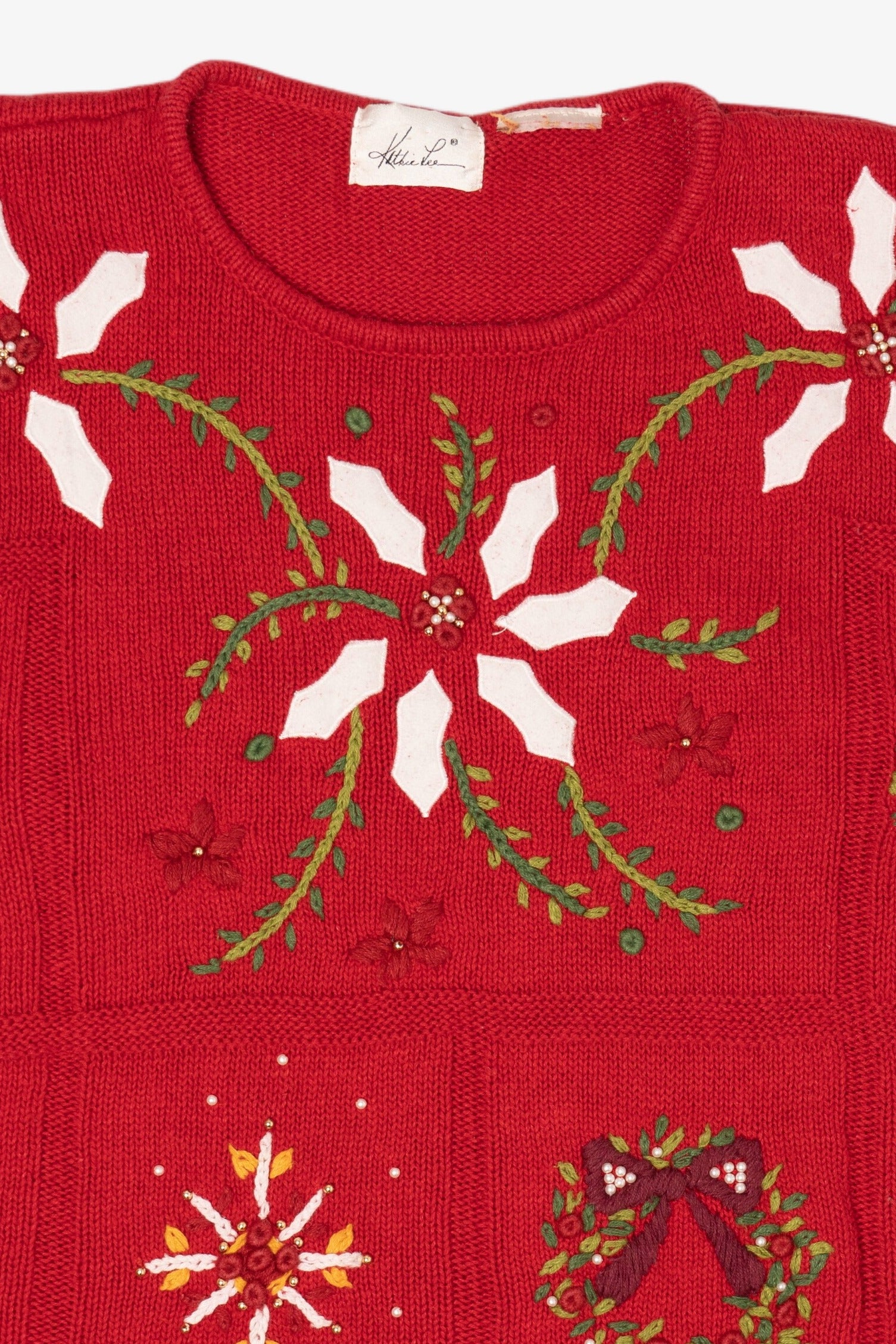Vintage Red Kathie Lee Ugly Christmas Pullover (1990s)