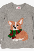 Kids Gray Justice Dogs Ugly Christmas Pullover (2010s)