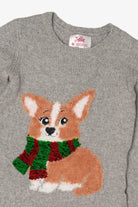 Kids Gray Justice Dogs Ugly Christmas Pullover (2010s)