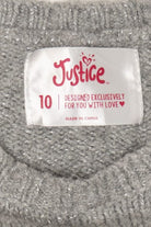 Kids Gray Justice Dogs Ugly Christmas Pullover (2010s)