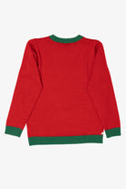 Kids Red Holiday Time Reindeer Ugly Christmas Pullover (2010s)