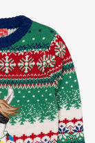Kids Green 33 Degrees Llama Ugly Christmas Pullover (2010s)