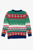 Kids Green 33 Degrees Llama Ugly Christmas Pullover (2010s)