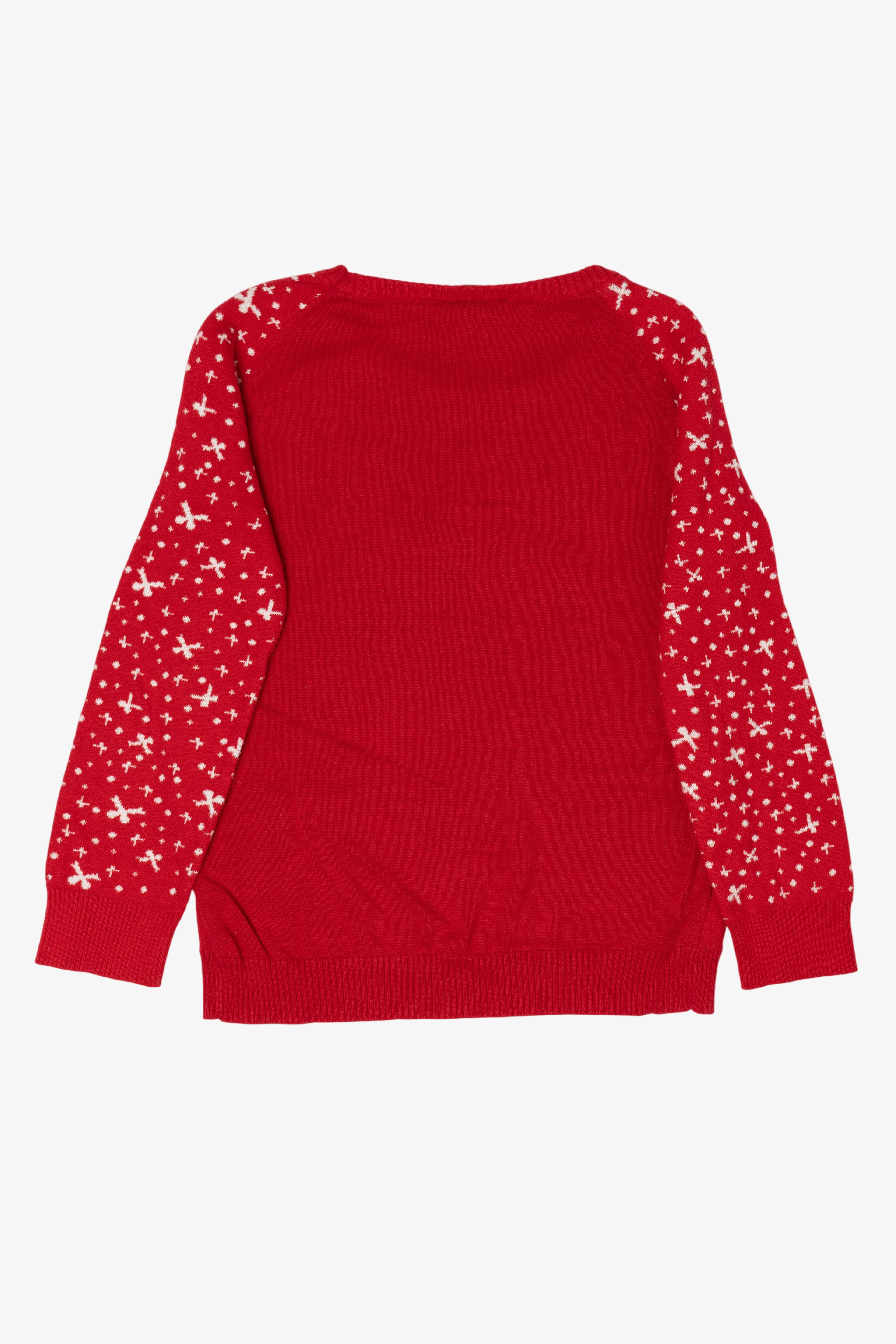 Kids Red Holiday Sweater Elf Christmas Pullover (2010s)