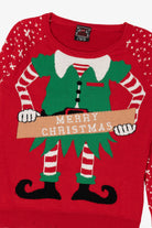 Kids Red Holiday Sweater Elf Christmas Pullover (2010s)