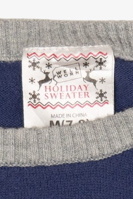 Kids "Let It Snow" Snowflakes Christmas Pullover (2020s)