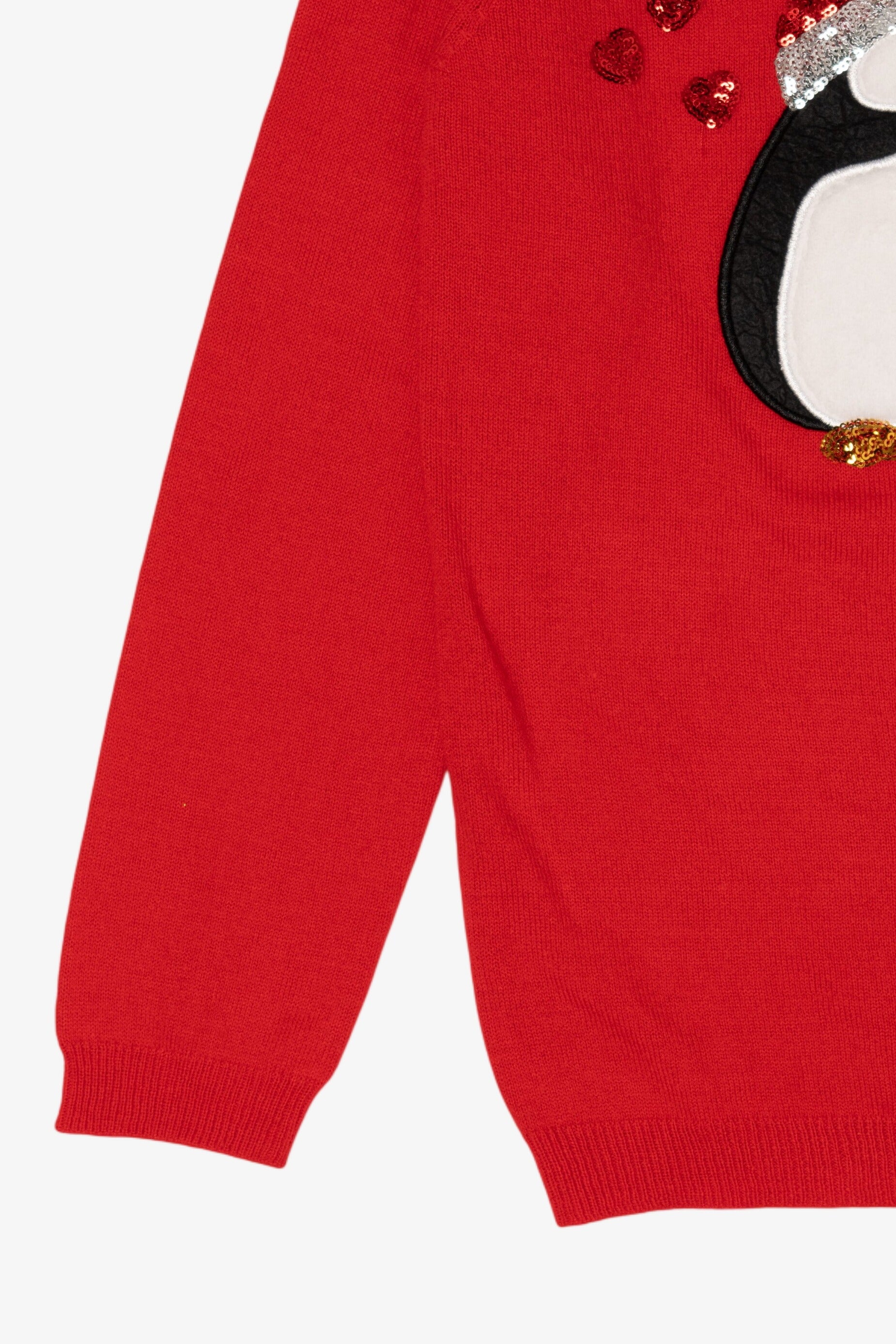 Kids Red Primark Penguins Ugly Christmas Pullover (2010s)