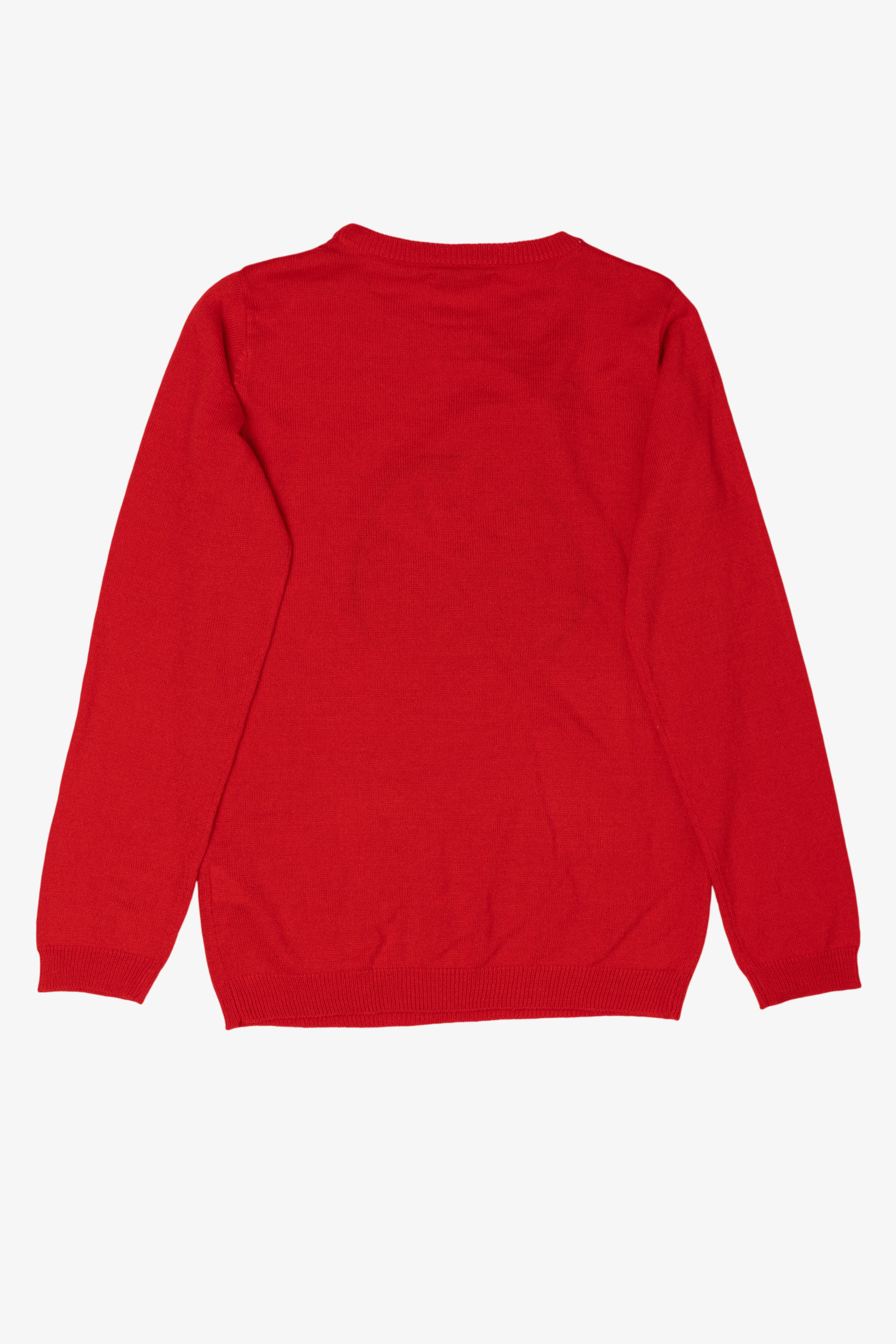 Kids Red Primark Penguins Ugly Christmas Pullover (2010s)