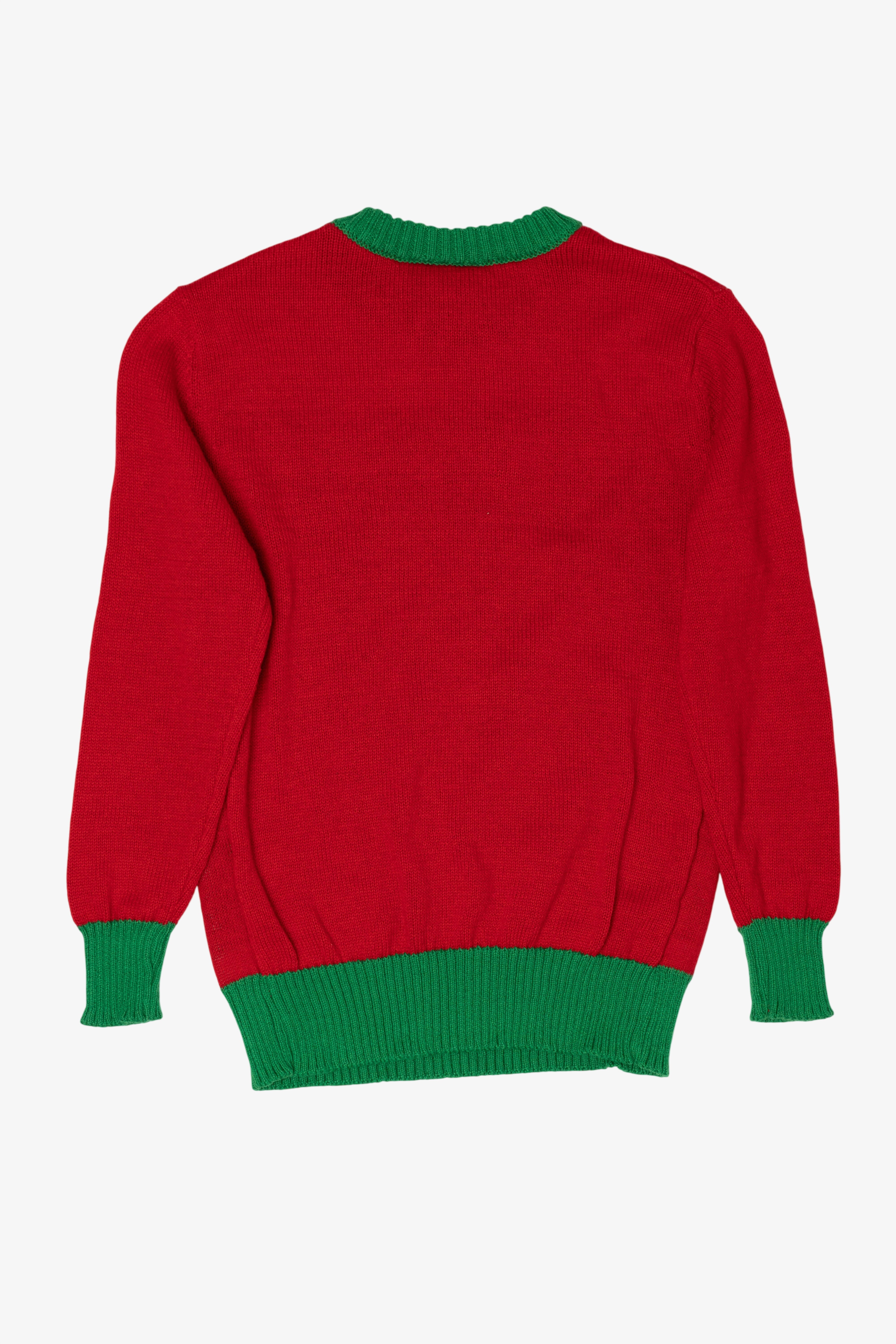 Kids Red Dinosaur "Tree Rex" Ugly Christmas Pullover (2010s)