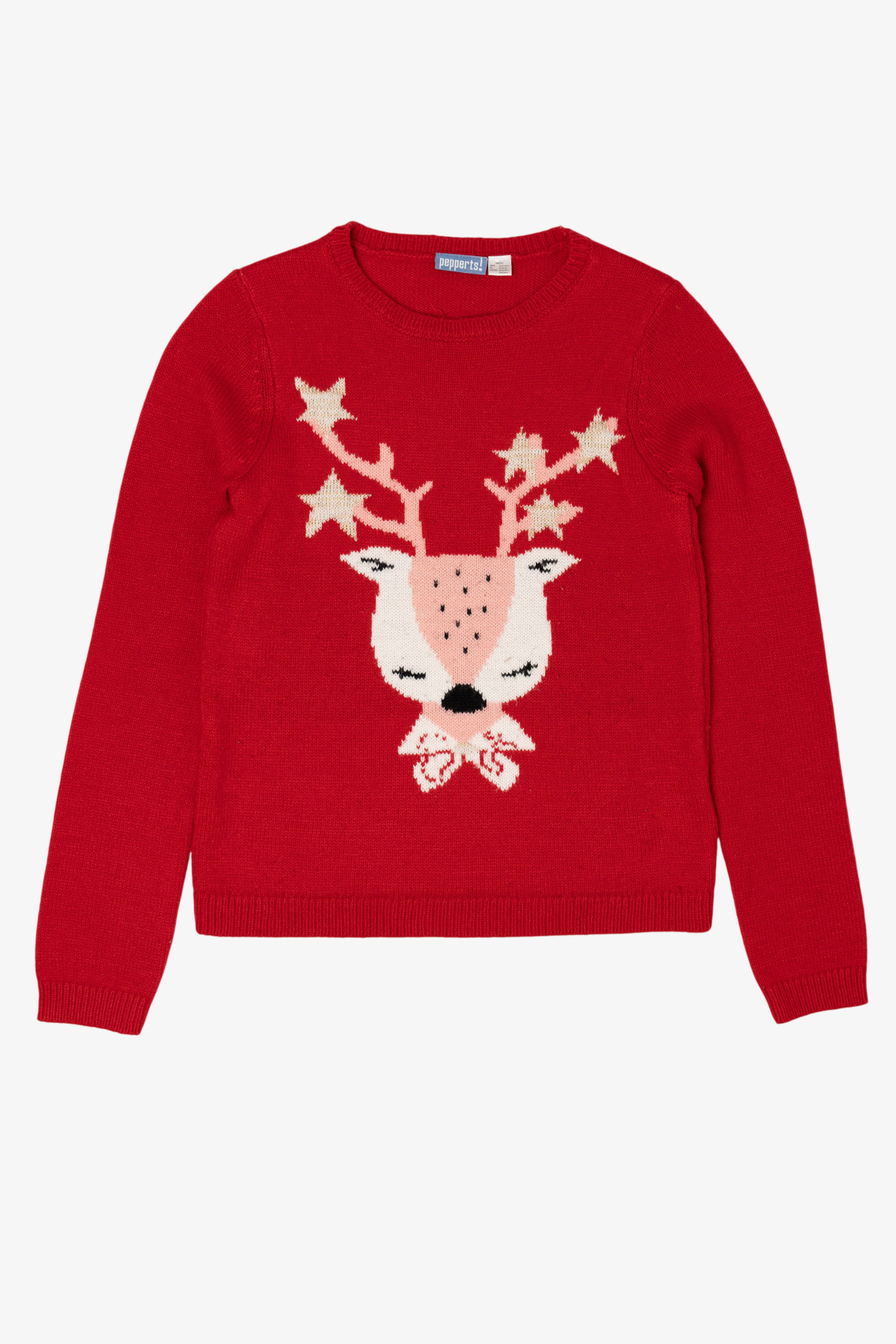 Kids Red Pepperts! Reindeer Ugly Christmas Pullover (2010s)