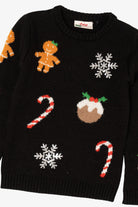 Kids Candy Canes And Gingerbread Ugly Christmas Pullover (2010s)