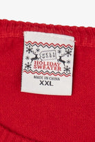 Kids Red Holiday Sweater "Magical" Unicorn Ugly Christmas Pullover (2010s)