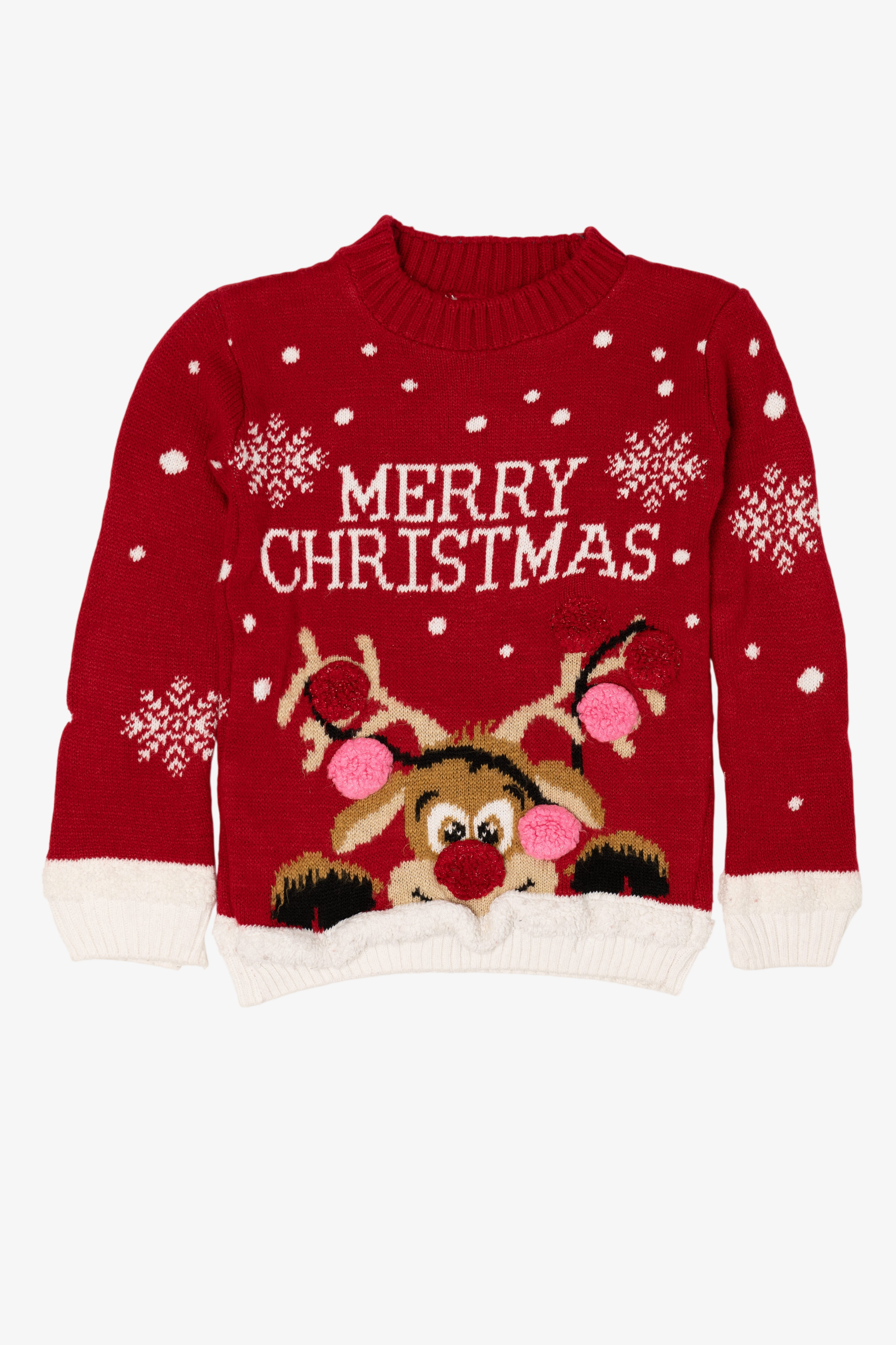 Kids Reindeer Ugly Christmas Pullover (2010s)
