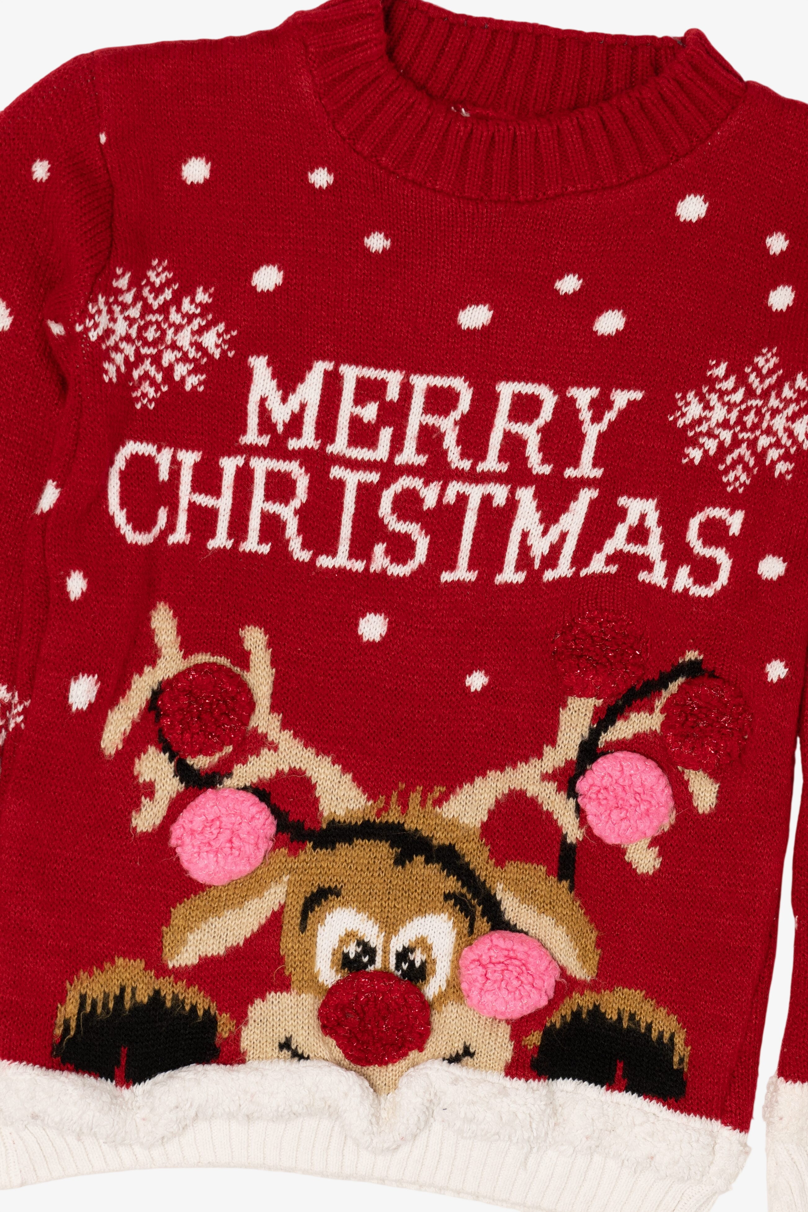 Kids Reindeer Ugly Christmas Pullover (2010s)