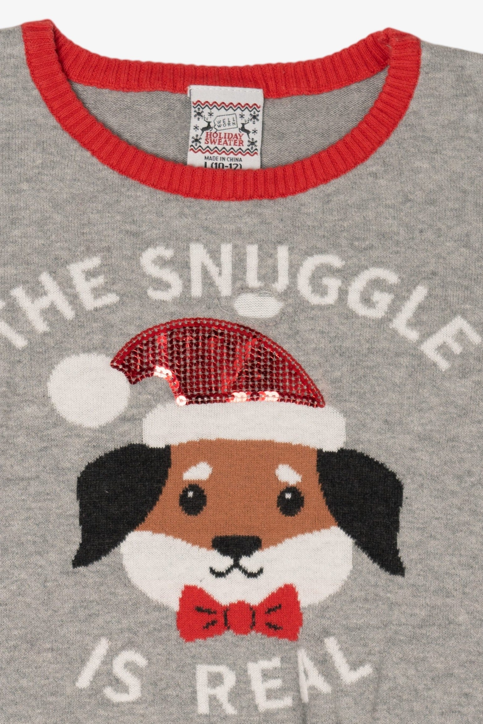 Kids "The Snuggle Is Real" Ugly Christmas Pullover (2010s)