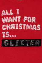 Kids Red "All I Want For Christmas Is..." Ugly Christmas Pullover (2020s)