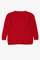 Kids Red "All I Want For Christmas Is..." Ugly Christmas Pullover (2020s)