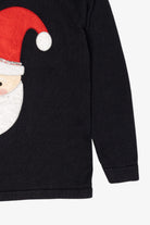 Vintage Black Nouveaux Santa Ugly Christmas Pullover (2000s)