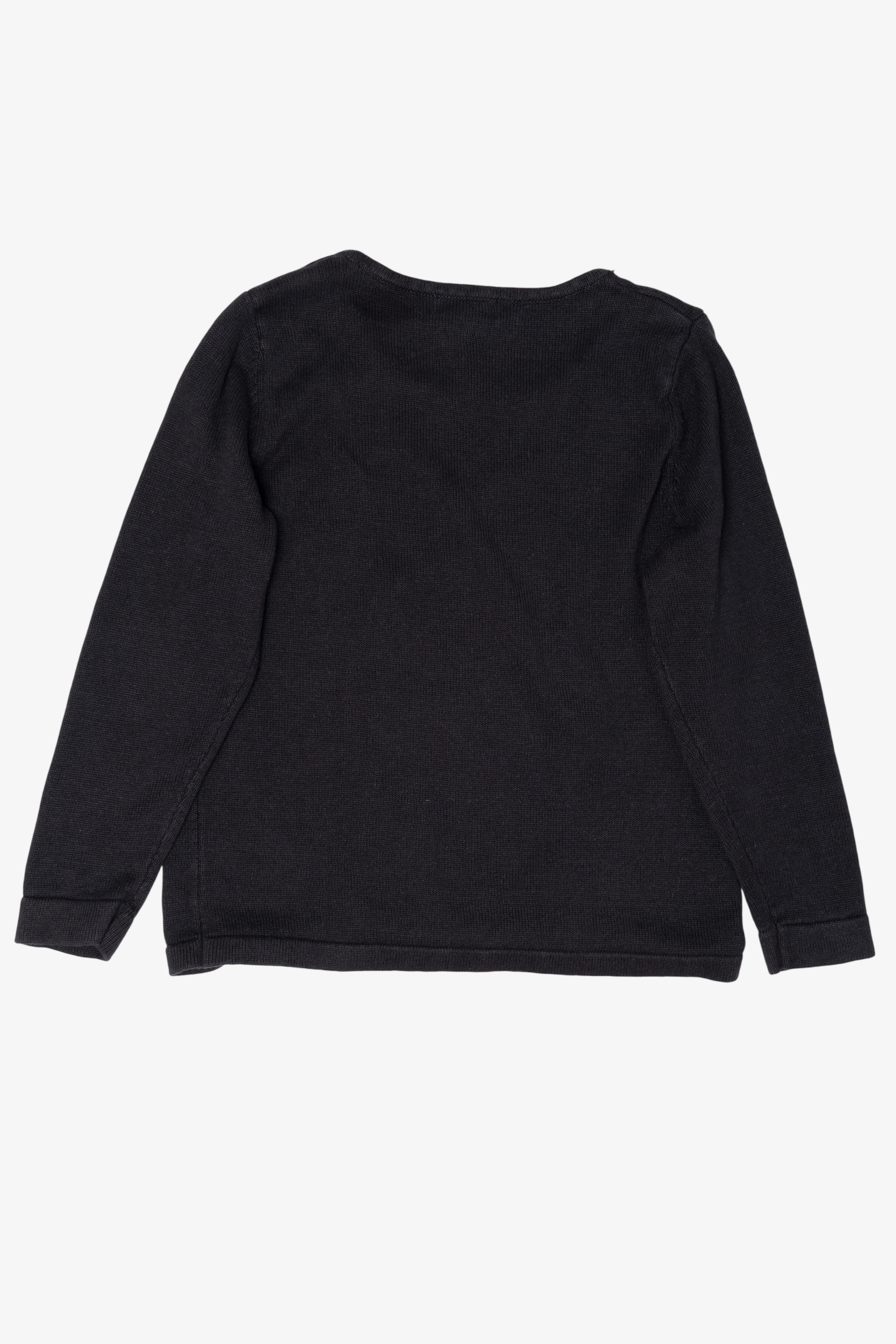 Vintage Black Nouveaux Santa Ugly Christmas Pullover (2000s)