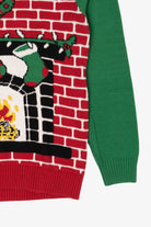Stocking On Fireplace Ugly Christmas Pullover (2010s)