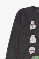 Charcoal Next Snowmen "Just Chillin" Ugly Christmas Sweatshirt (2020s)